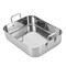 Roasting Pan with Rack 16.5 Inch Stainless Steel Rectangular Turkey Roaster Pan